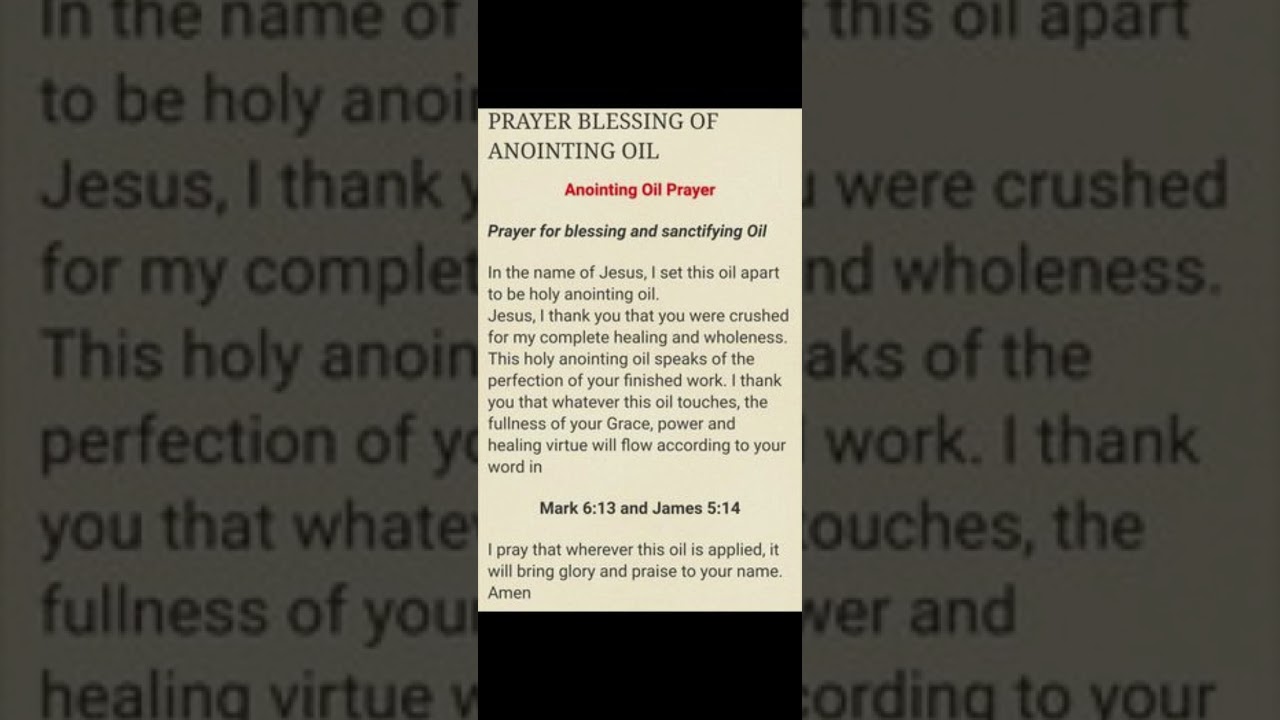 🌟 **Powerful Anointing Oil Prayer for Miracles! 🌟**