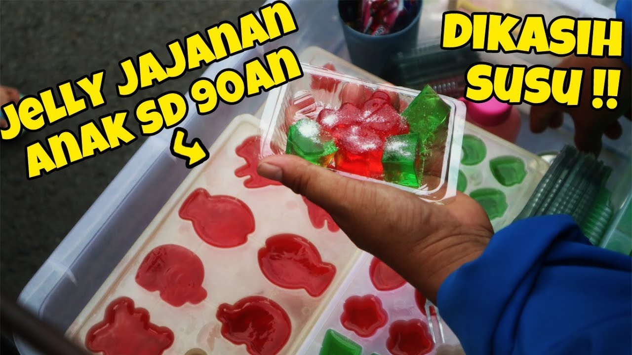 Sehari habis 30 cetakan! AGER AGER JELLY Jajanan anak jaman old | tradisional Indonesia street food