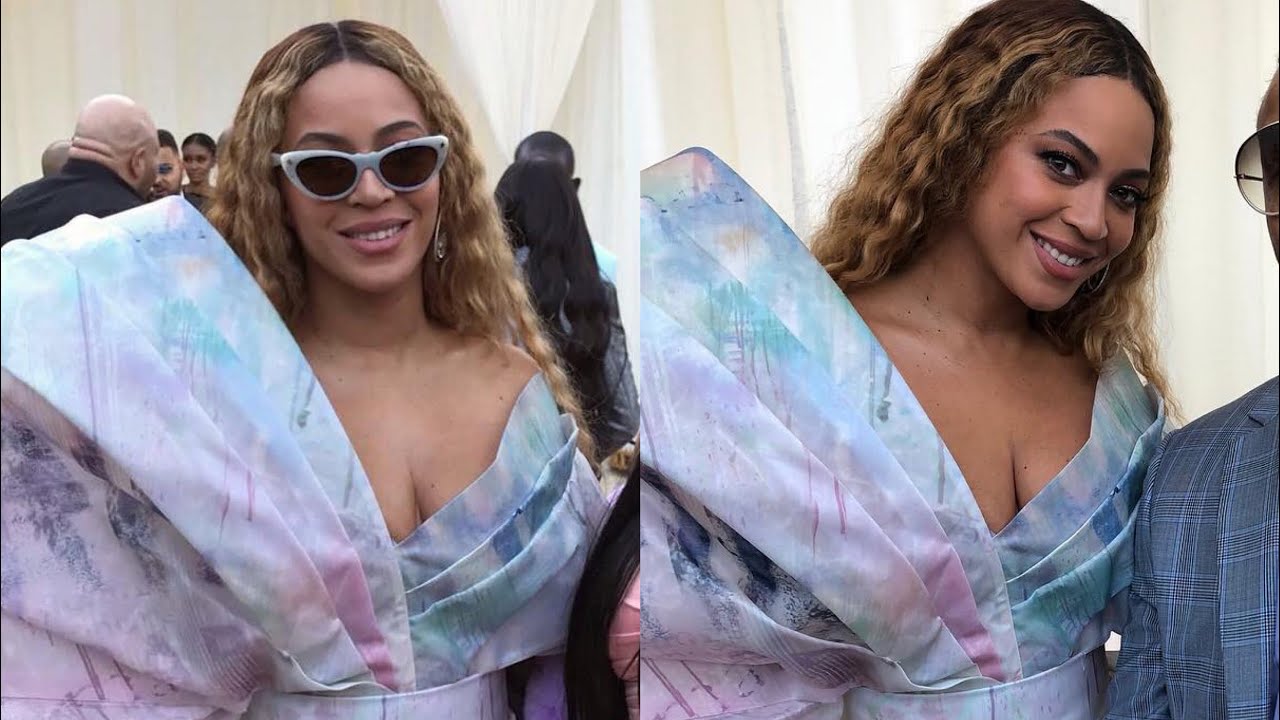 Compilation of Beyoncé attending the 2019 Roc Nation Brunch