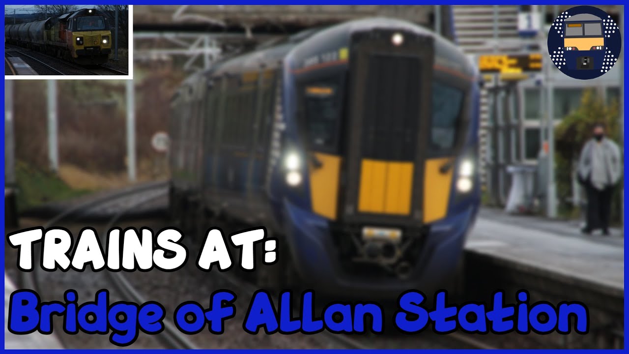 Trains at Bridge of Allan Station (23/12/20)