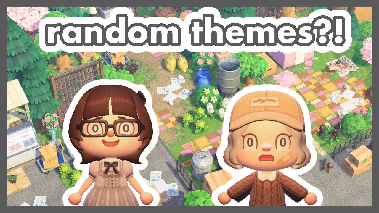 can we build using RANDOM themes? (2) || slumber island speed build with @BigFatBrendaACNH 