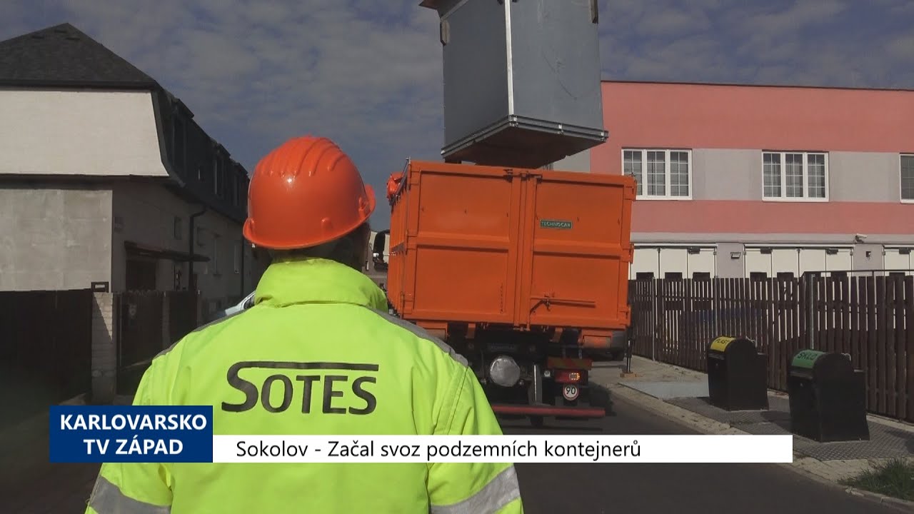 Sokolov: Začal svoz podzemních kontejnerů (TV Západ)