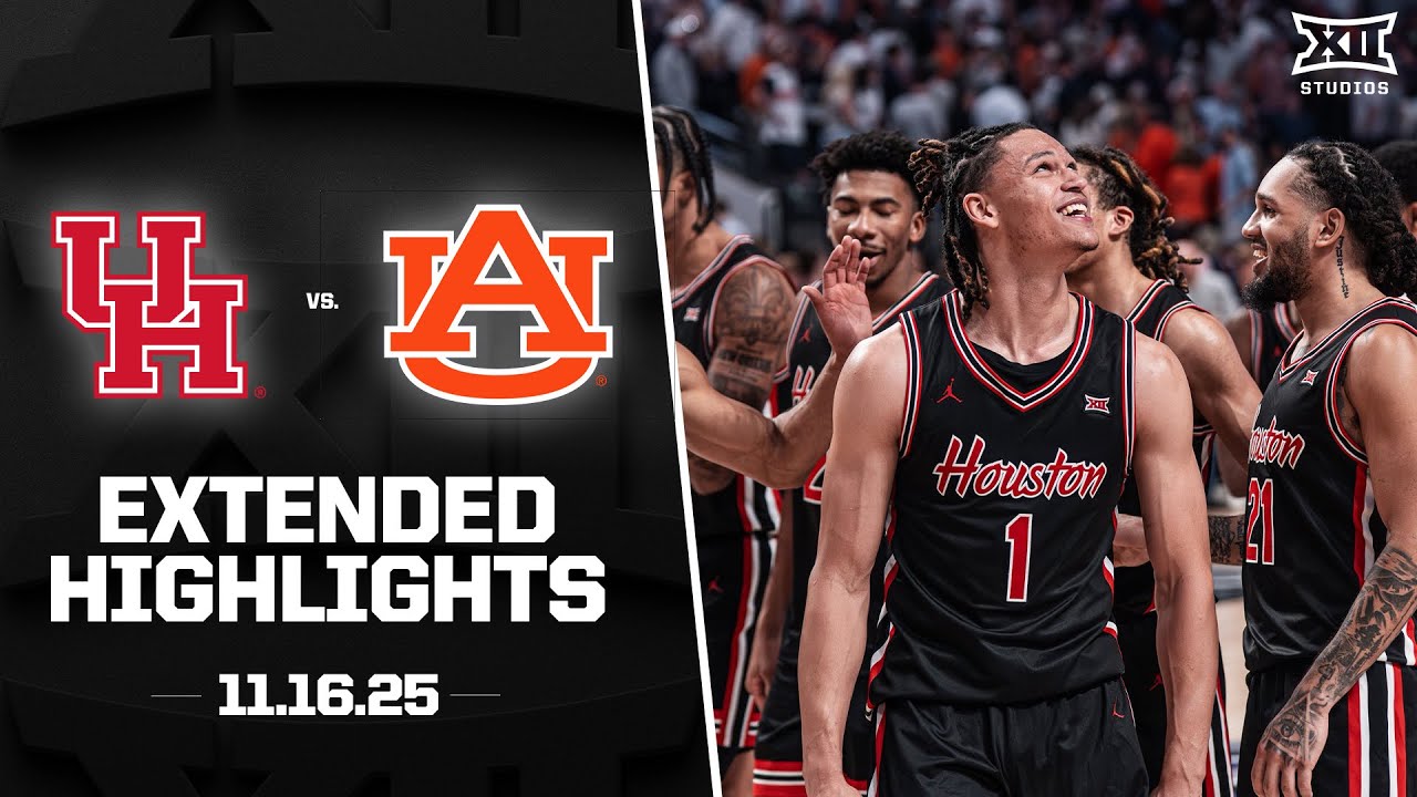 #1 Houston vs. #22 Auburn Extended Highlights | 2025-26 Big 12 Men's Basketball