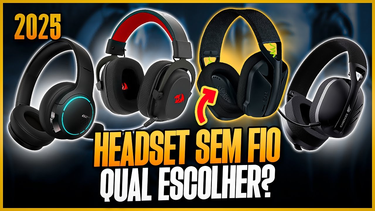 Qual HEADSET GAMER SEM FIO Comprar em 2025? 4 Modelos BARATOS - Headset Sem Fio Custo Benef&iacute;cio