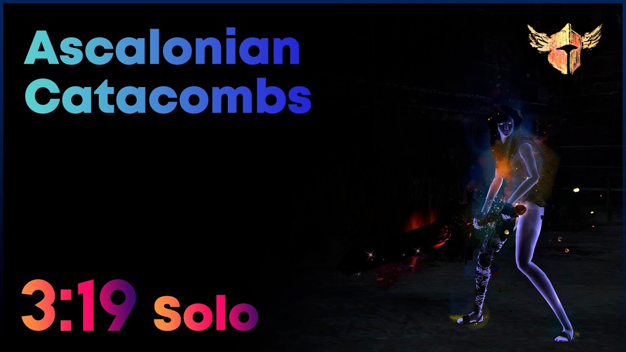 [Guild Wars 2] Solo Ascalonian Catacombs Story [3:19] Warrior