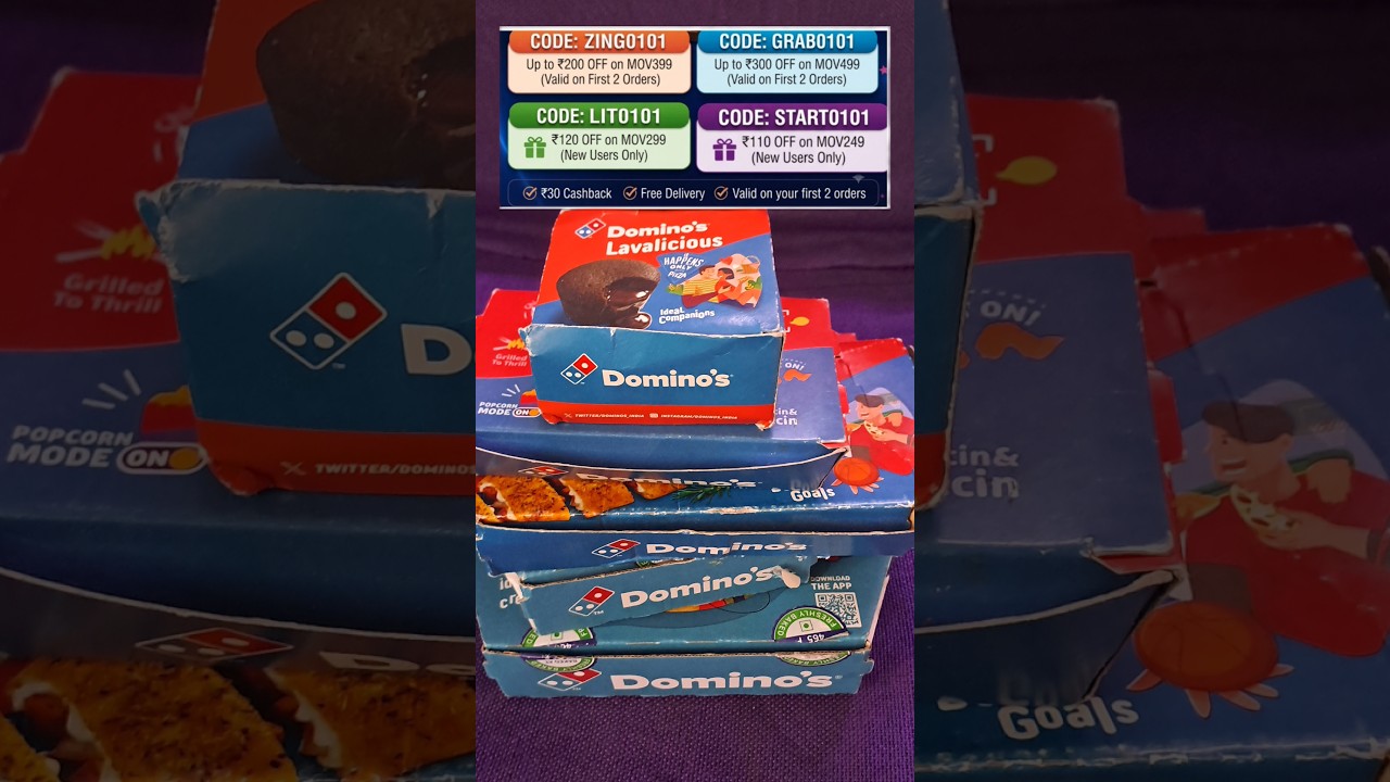 Domino's coupon code promo offers discount cashback diwali navratri christmas newyear2027
