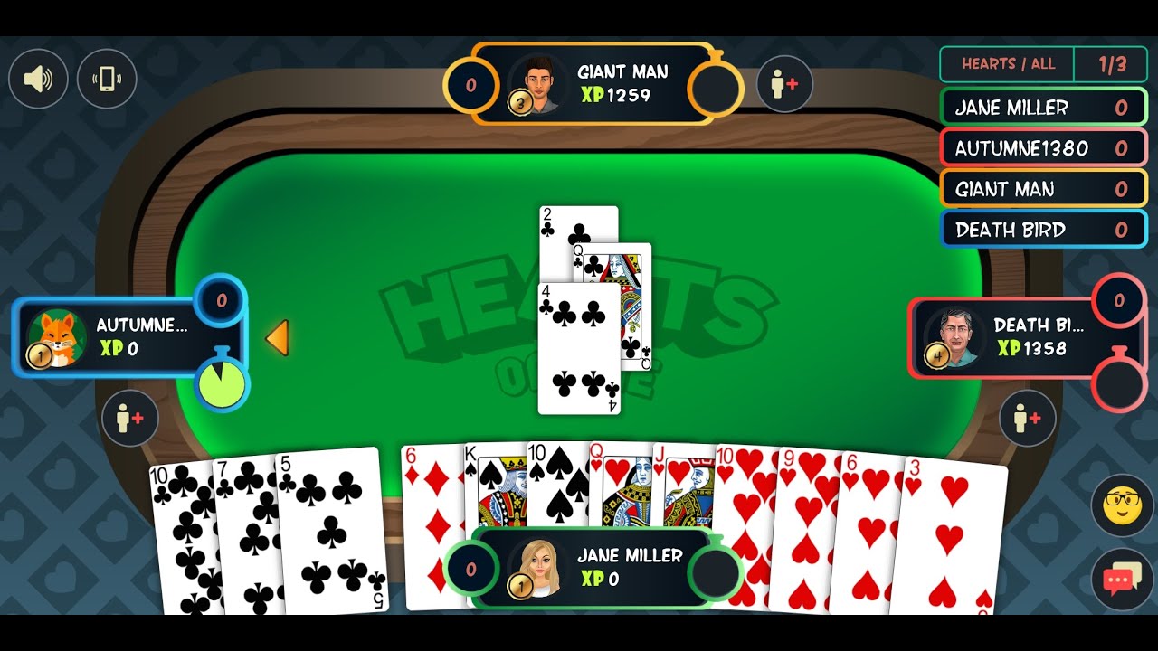 Hearts Online Card Game