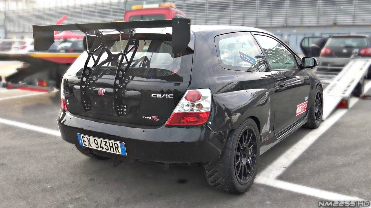 TURBO Honda Civic Type R EP3 with LOUD Screamer Pipe!