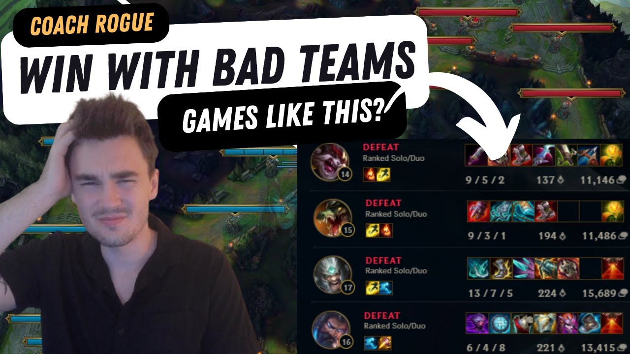How to WIN with BAD TEAMMATES and stop THROWS in solo queue - Play like a pro