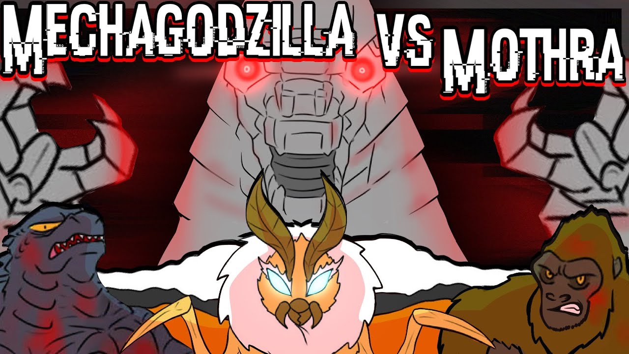 Godzilla GVK | Мехагодзилла против Мотры! (Godzilla Comic Dub)