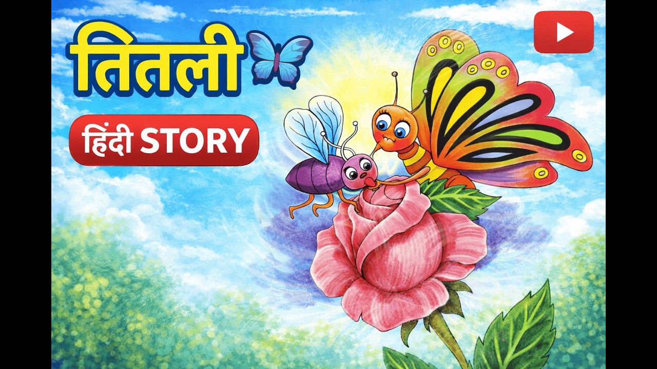 तितली 🦋 | बच्चों की प्यारी हिंदी Story | Moral Story for Kids