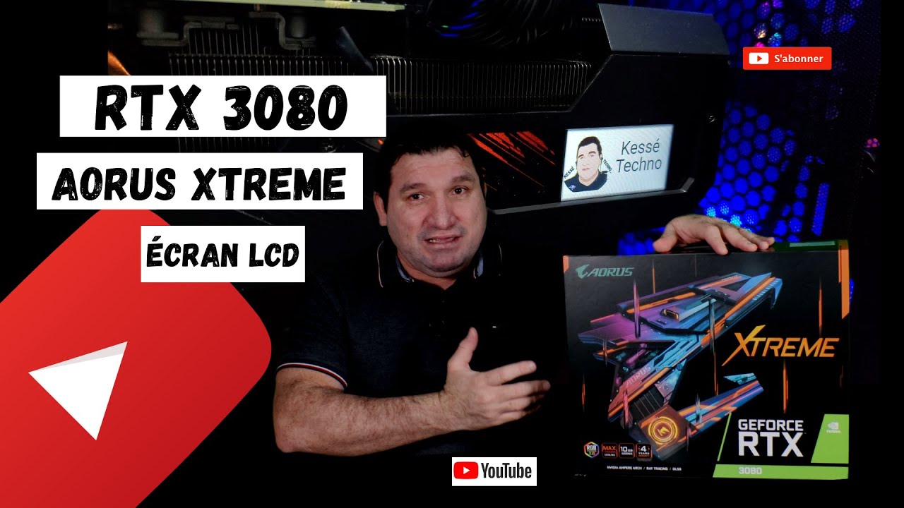 AORUS RTX 3080 XTREME ÉCRAN LCD - UNBOXING ET REVIEW 👀😀🎬