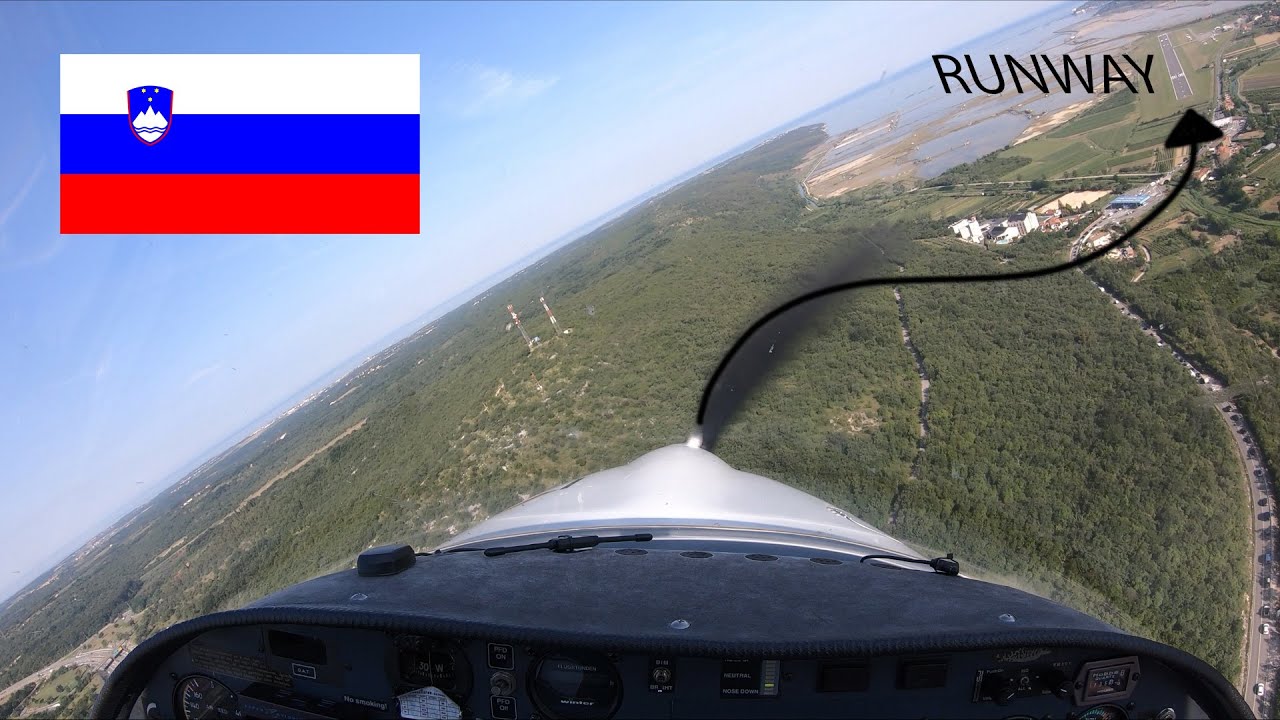 To HIGH - VFR Approach Portorož Diamond DA20 LJPZ