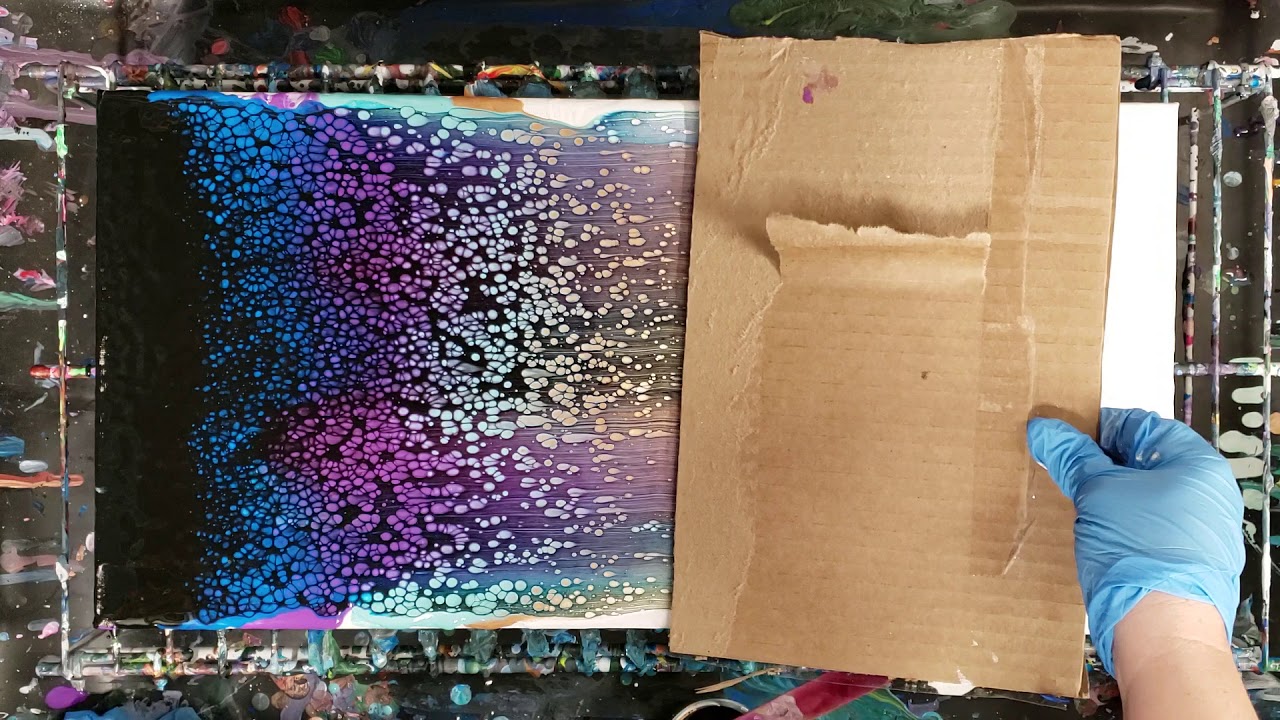 Acrylic Pouring Swipe - tons of cells!
