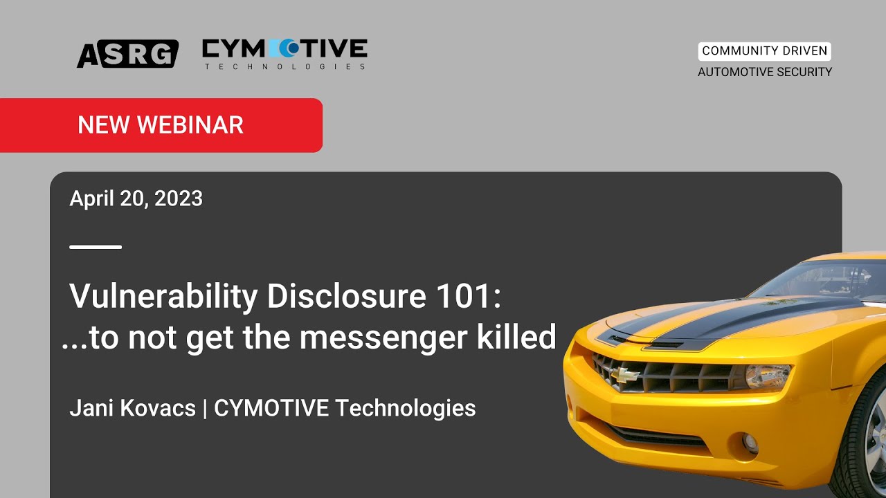 Vulnerability Disclosure 101: ...to not get the messenger killed