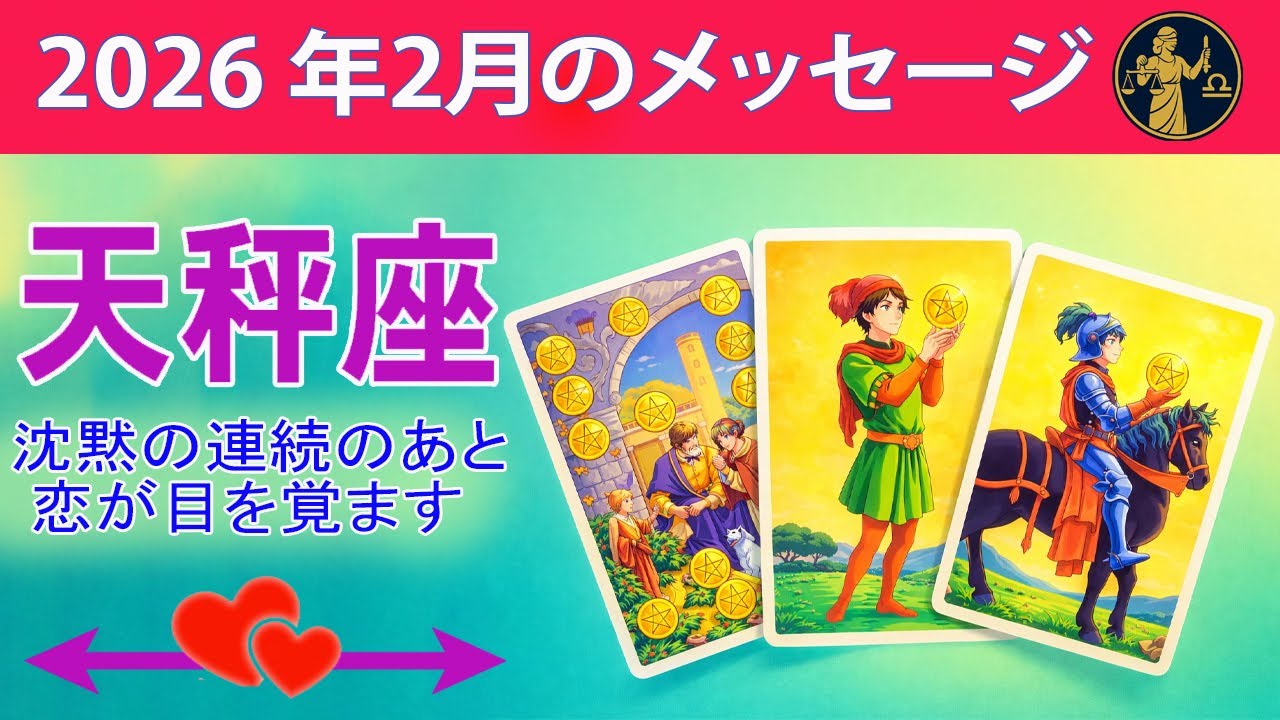 天秤座 ☀️ 沈黙の連続のあと、恋が目を覚ます ☀️#恋愛タロット