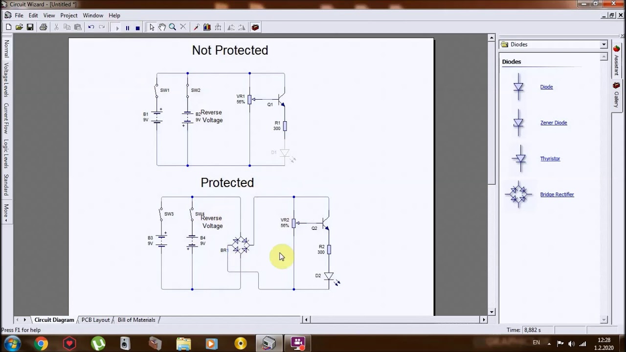 How to protect electronic circuit from reverse voltage