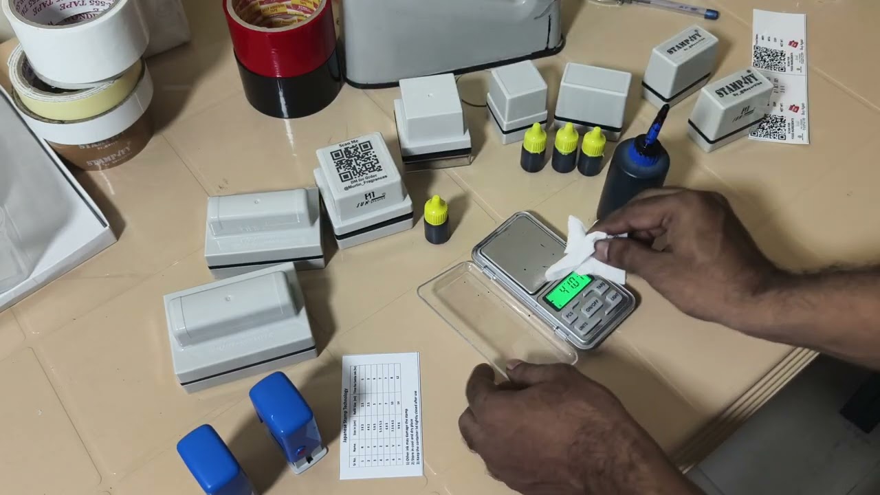 How to use & refill permanent pre ink stamp ? Full Guide Video