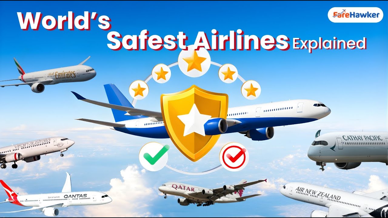 World&rsquo;s Safest Airlines Explained | Top Airlines With Perfect Safety Records #WorldsSafestAirlines