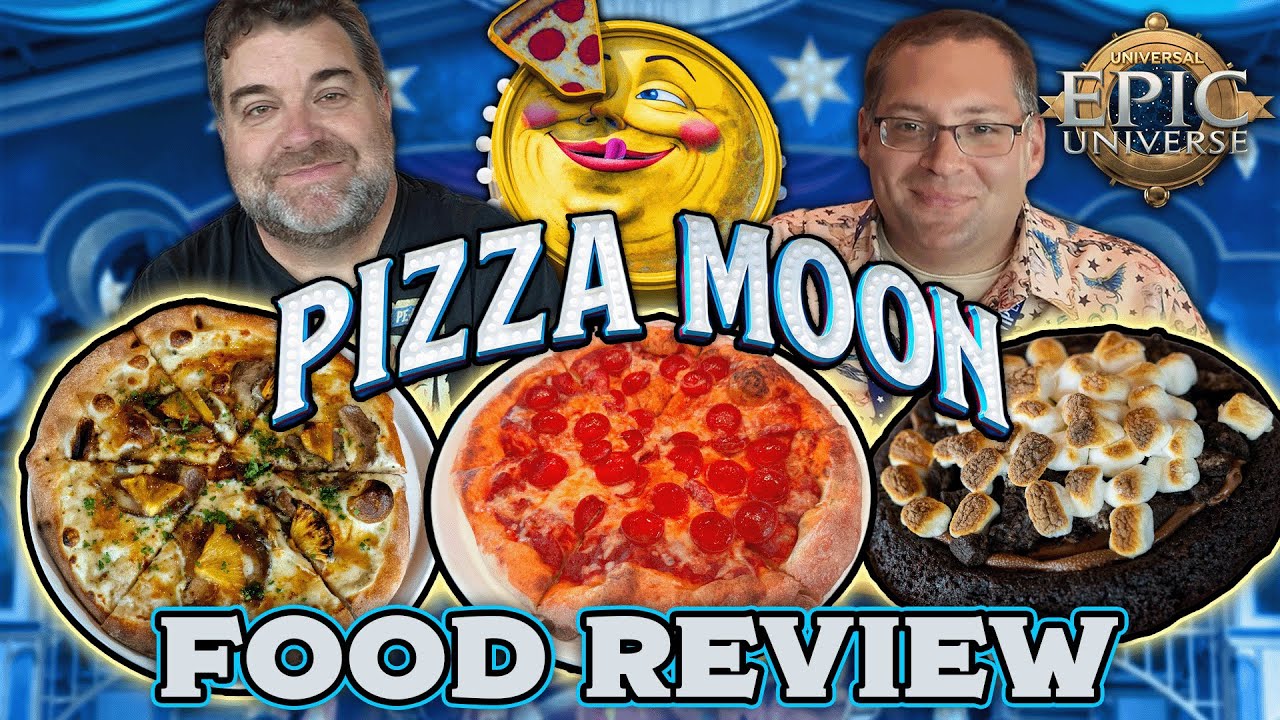 BEST THEME PARK PIZZA EVER? Pizza Moon Review at Universal Epic Universe