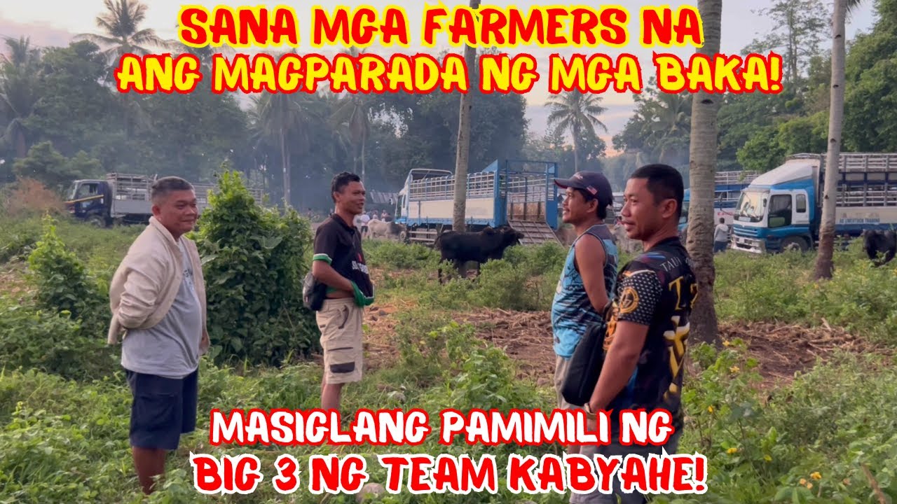 SANA MGA FARMERS NA ANG MAGPARADA NG MGA BAKA! MASIGLANG PAMIMILI NG BIG 3 NG TEAM KABYAHE |SOLLE'SG