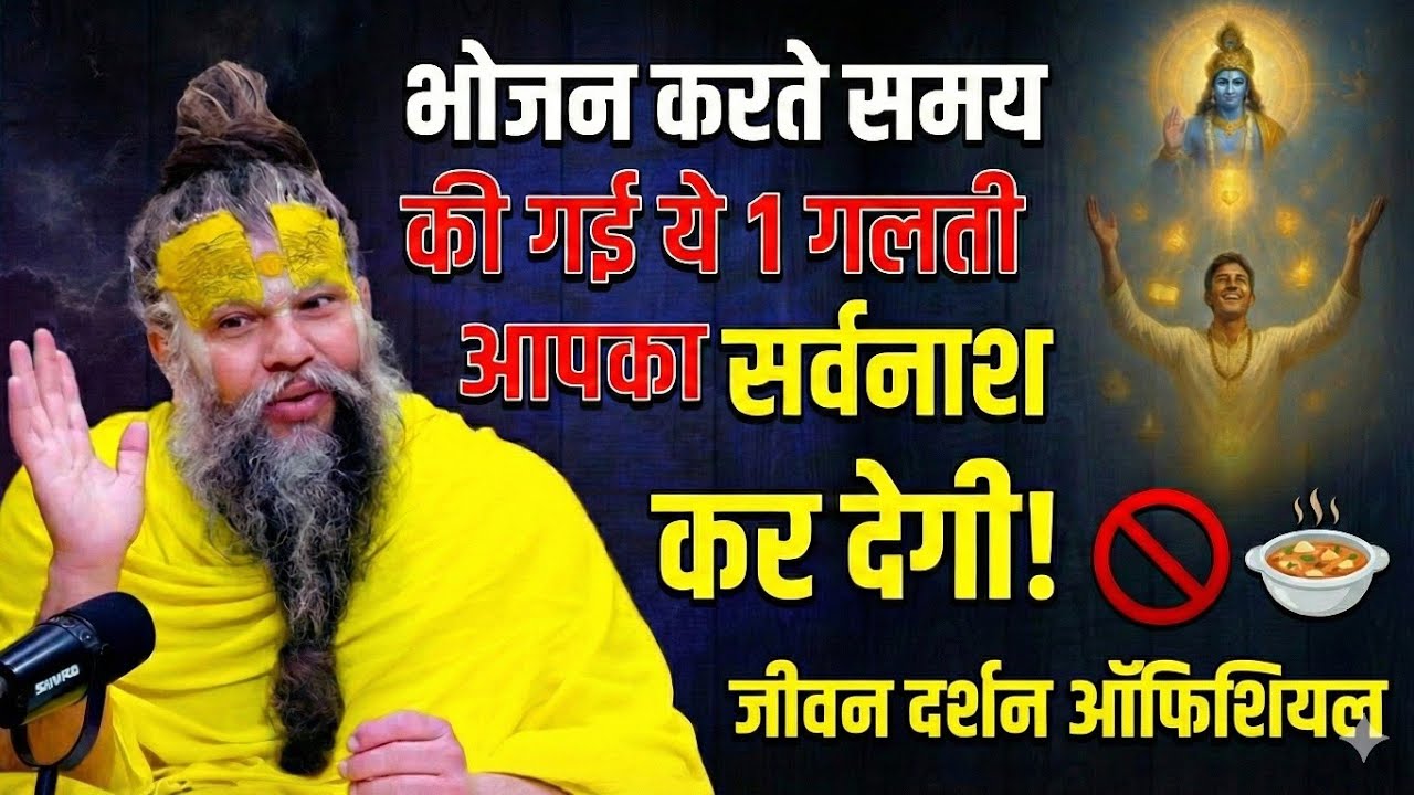 भोजन के समय की गई ये 1 गलती आपका सर्वनाश कर देगी! 🚫🍲 | Premanand Ji Maharaj