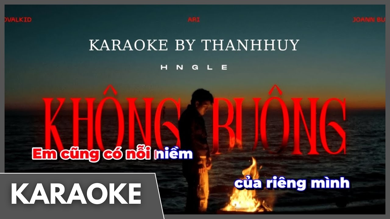 KARAOKE | Không Buông - Hngle x Ari | Chạy chữ dễ hát 