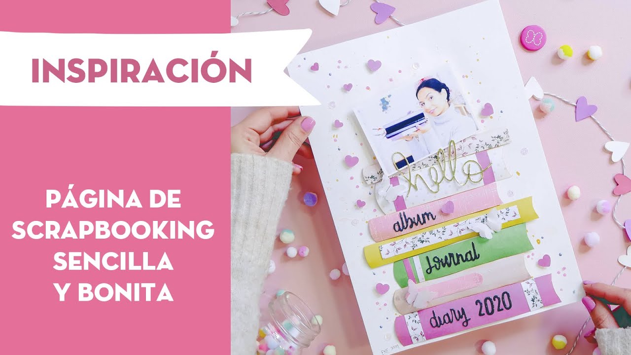 Decora tus fotos con Scrapbooking. Layout #1: Libros⎜PEGA PAPEL O TIJERAS