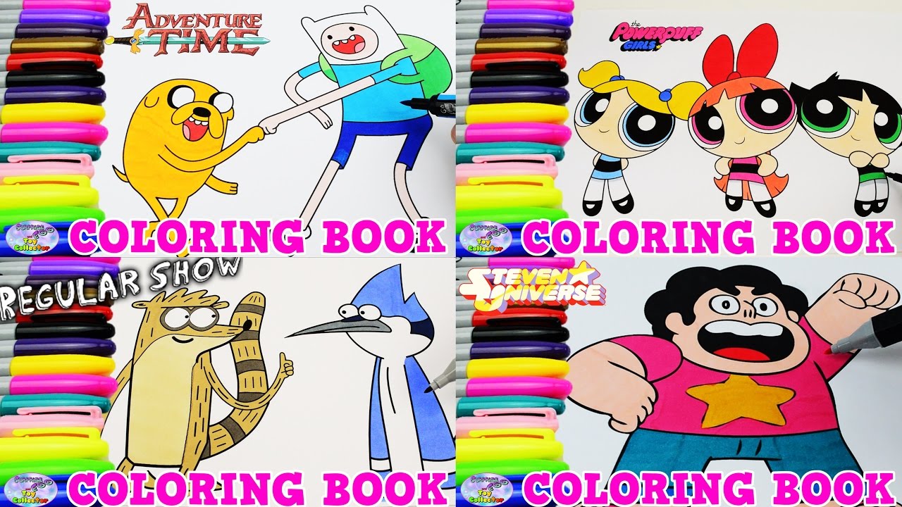 Cartoon Network Coloring Book Powerpuff Girls Steven Universe Surprise Egg and Toy Collector SETC