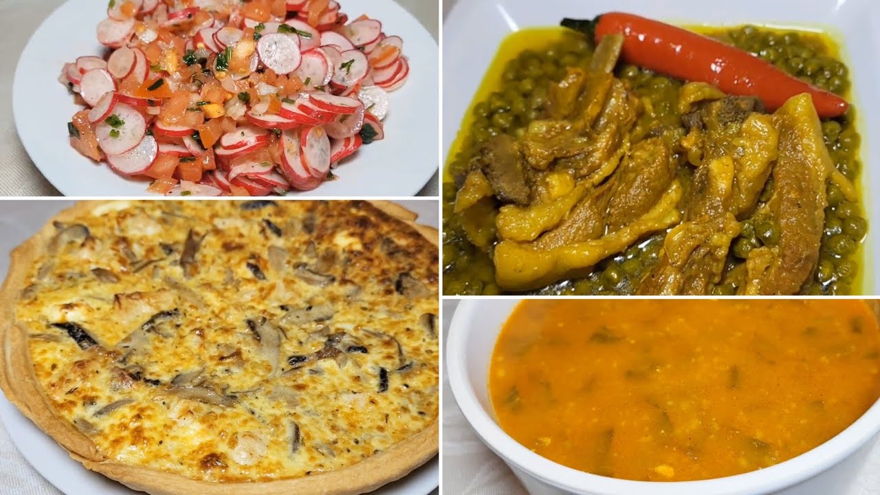 طاولة أو دبارة خامس و عشرين يوم رمضان⭐🌙 جلبانة زعرة مع تارت دجاج و فطر و شربة شعير و سلاطة فجل