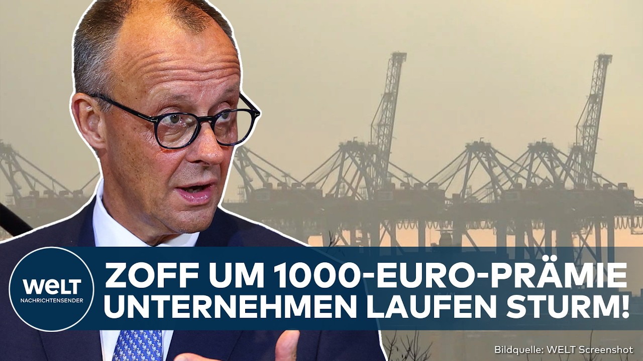 DEUTSCHLAND: Streit um Krisenbonus! Manche Unternehmen laufen Sturm wegen Pr&auml;mien-Vorsto&szlig; von Merz