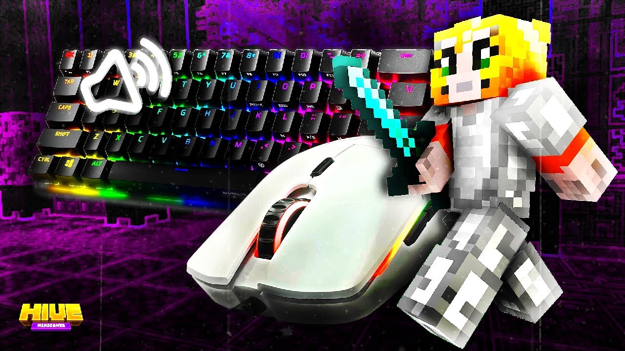 (360fps) Keyboard And Mouse sounds - Hive Bedwars squads