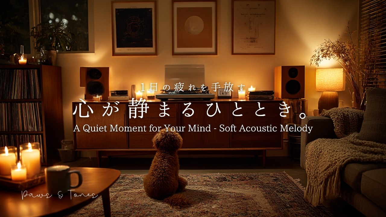 【夜のリセットBGM】1日の疲れを手放す、心が静まるひととき。| A Quiet Moment for Your Mind - Soft Acoustic Melody 🌙