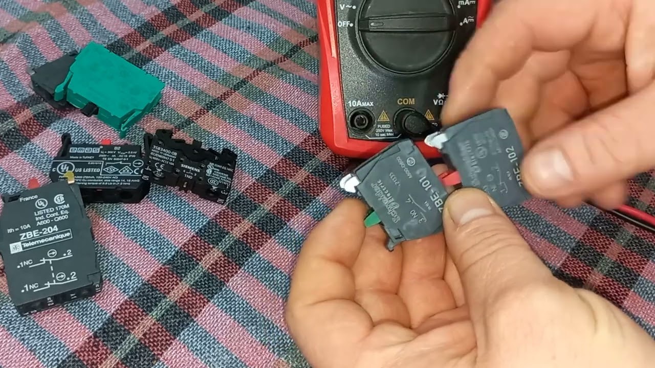 Buton nedir açık kontak (NO) kapalı kontak (NC) mantığı ve ölçü aleti ile ölçülmesi