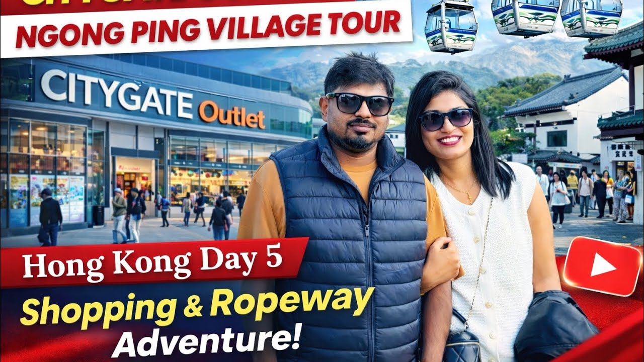 Citygate Outlet Shopping to Ngong Ping Ropeway | Hong Kong Day 5 🇭🇰 #traveltango #viral #hongkong 