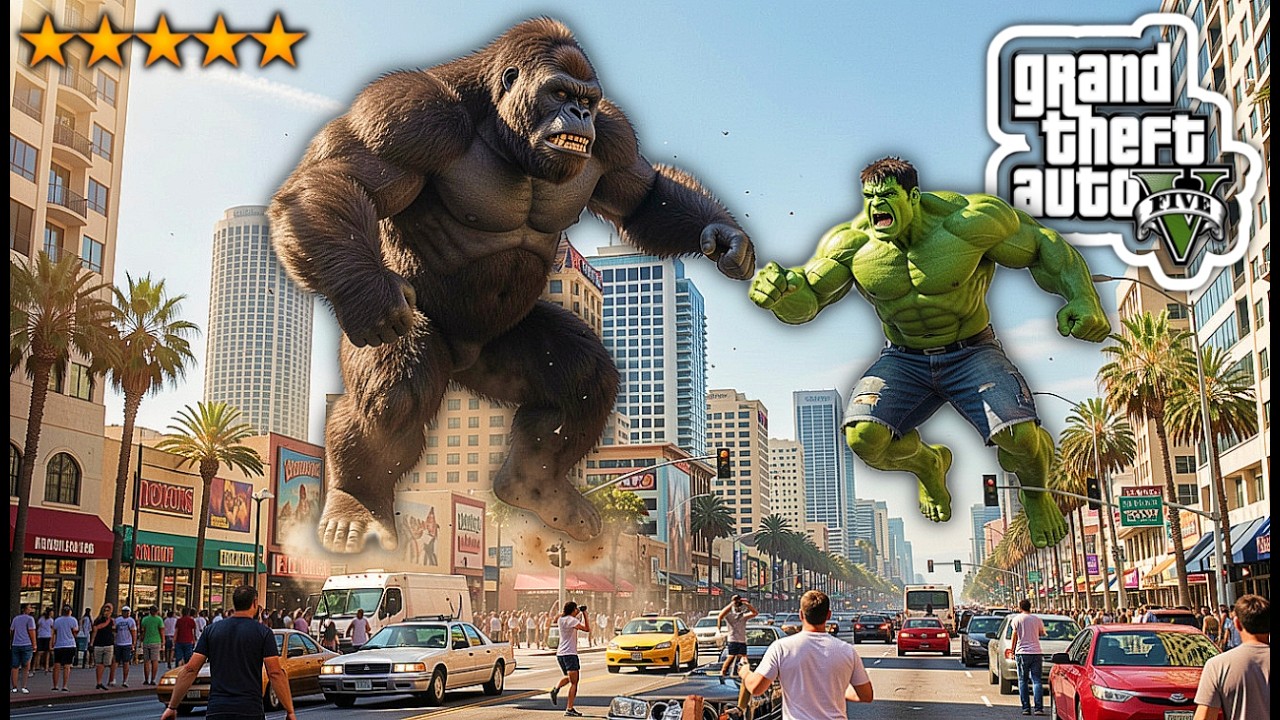 GTA 5 Live King kong Vs Hulk 342 | SAP Gaming #viral #gameplay #gaming #gta #gta5