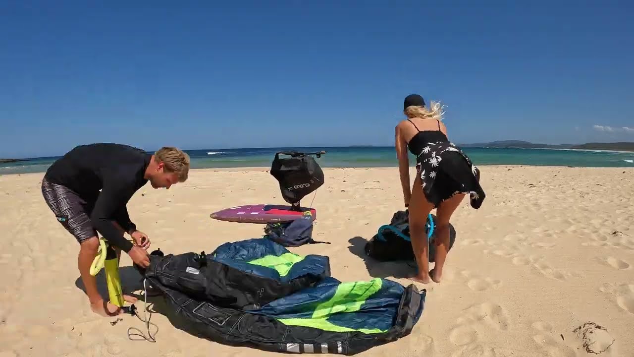 Winging and wipeouts @ Lake Tabourie with friends