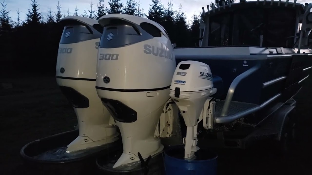 Twin 2020 Suzuki 300hp & 2020 Suzuki 9.9hp EFI kicker