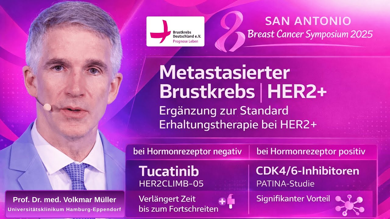 SABCS 2025 | Erhaltungstherapien für den metastasierten, HER2-positiven Brustkrebs