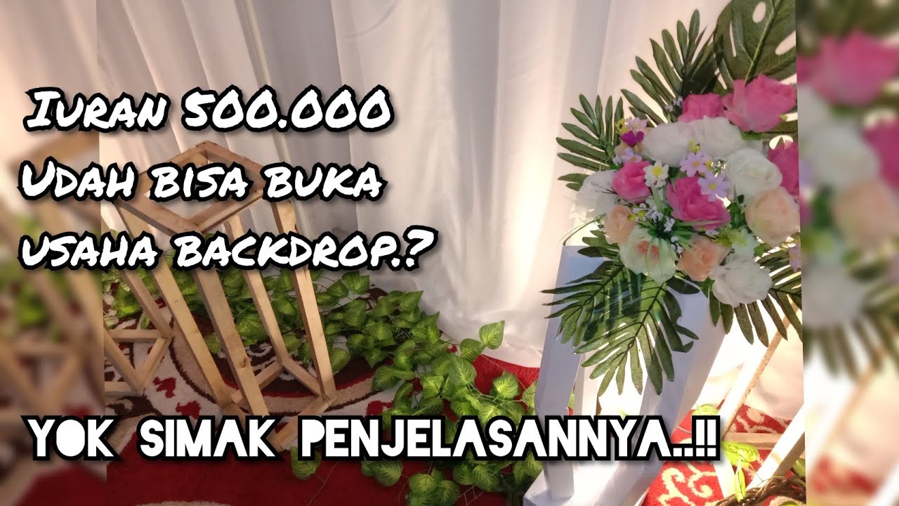 Bisnis Backdrop - Kalkulasi biaya dan tips memulai usaha ini
