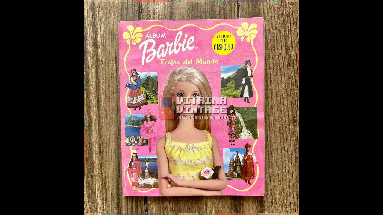 Álbum completo (todas las figuras pegadas) BARBIE, TRAJES DEL MUNDO 👗👘💕, año 2002, Navarrete