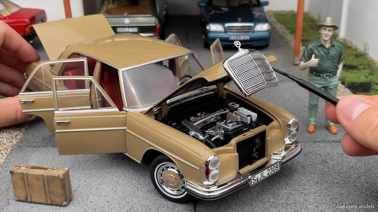 1:18 Mercedes-Benz W108 280 SE, Autumn beige - Norev Dealer Edition [Unboxing]