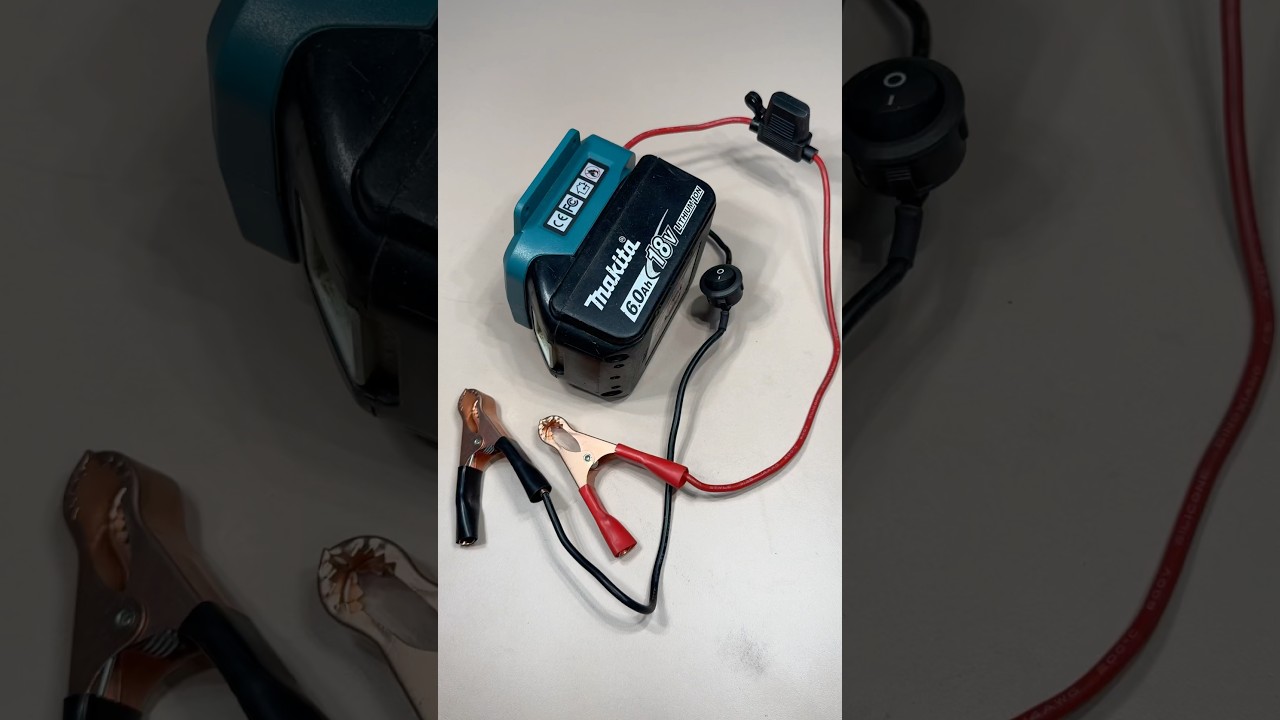 Адаптер аккумулятора Makita для запуска автомобиля😎👌