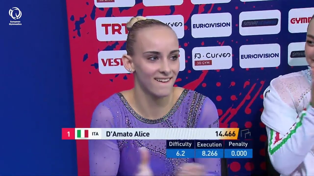 Alice D'AMATO (ITA) -  2023 Artistic European Champion, uneven bars