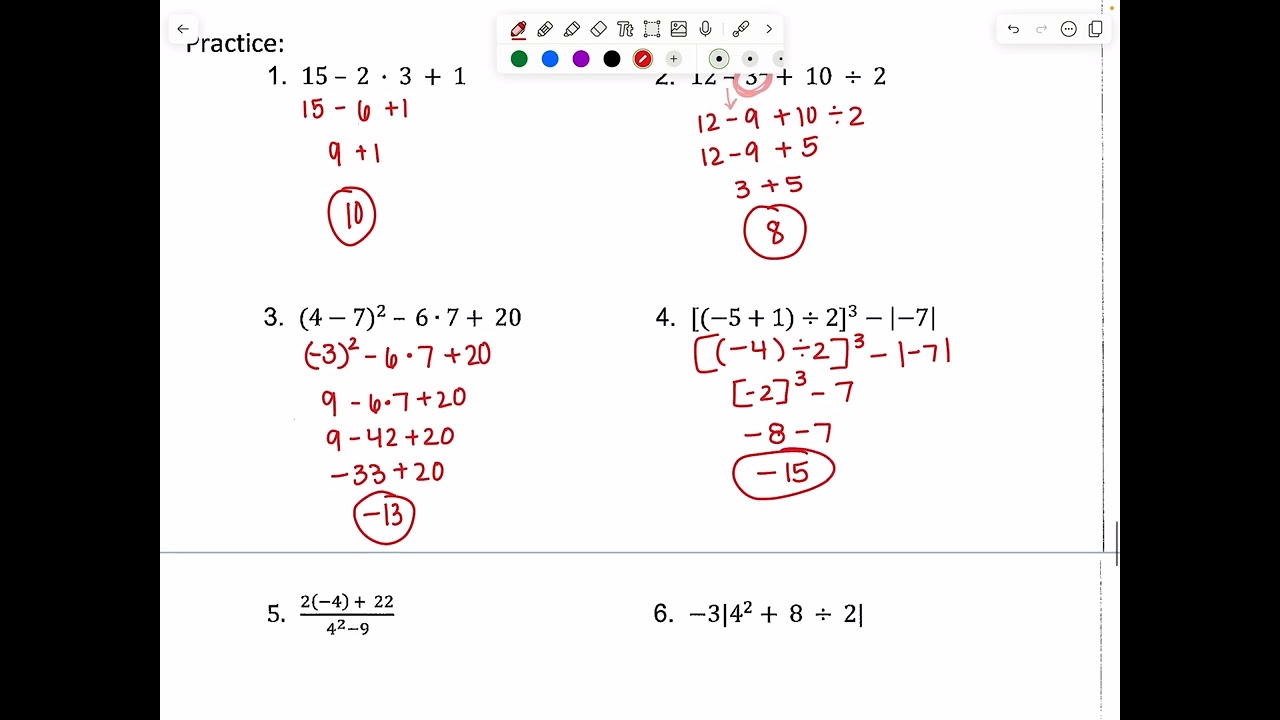 Foundations Day 4: Order of Operations