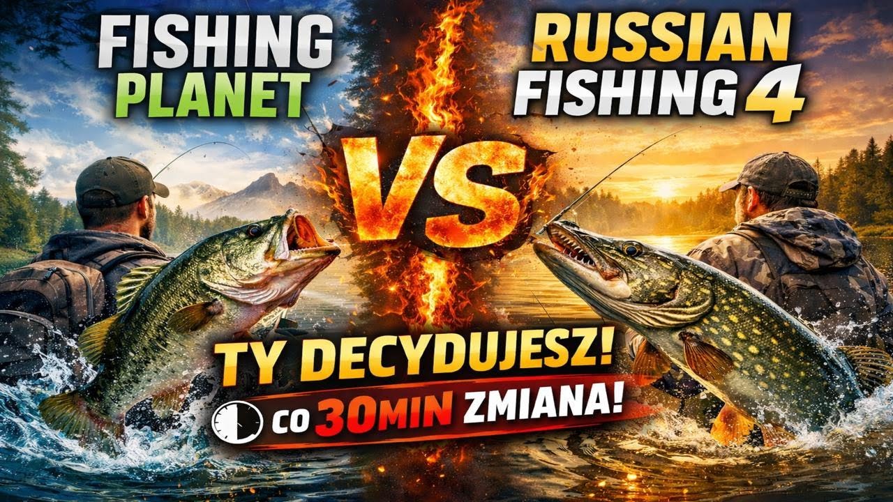 🔥 Fishing Planet czy Russian Fishing 4? TY DECYDUJESZ! 🔥