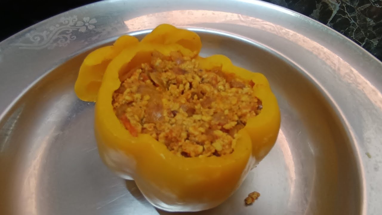 Steamed Stuffed Yellow Capcicum Chicken 🌶️😋 | Cookwithshifaa is live | #viral #recipe #shorts #live