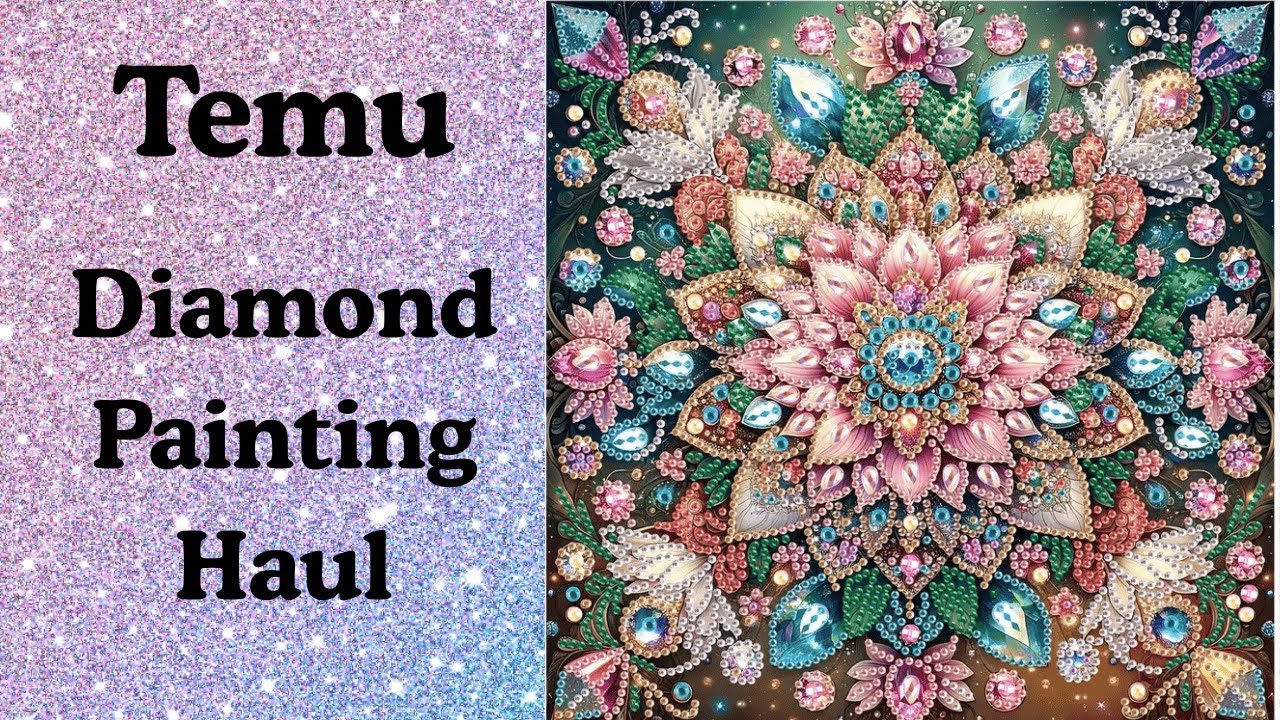 TEMU Diamond Painting Haul / Partial Special Shape / Diamond Art Painting Craft Unboxing 95B
