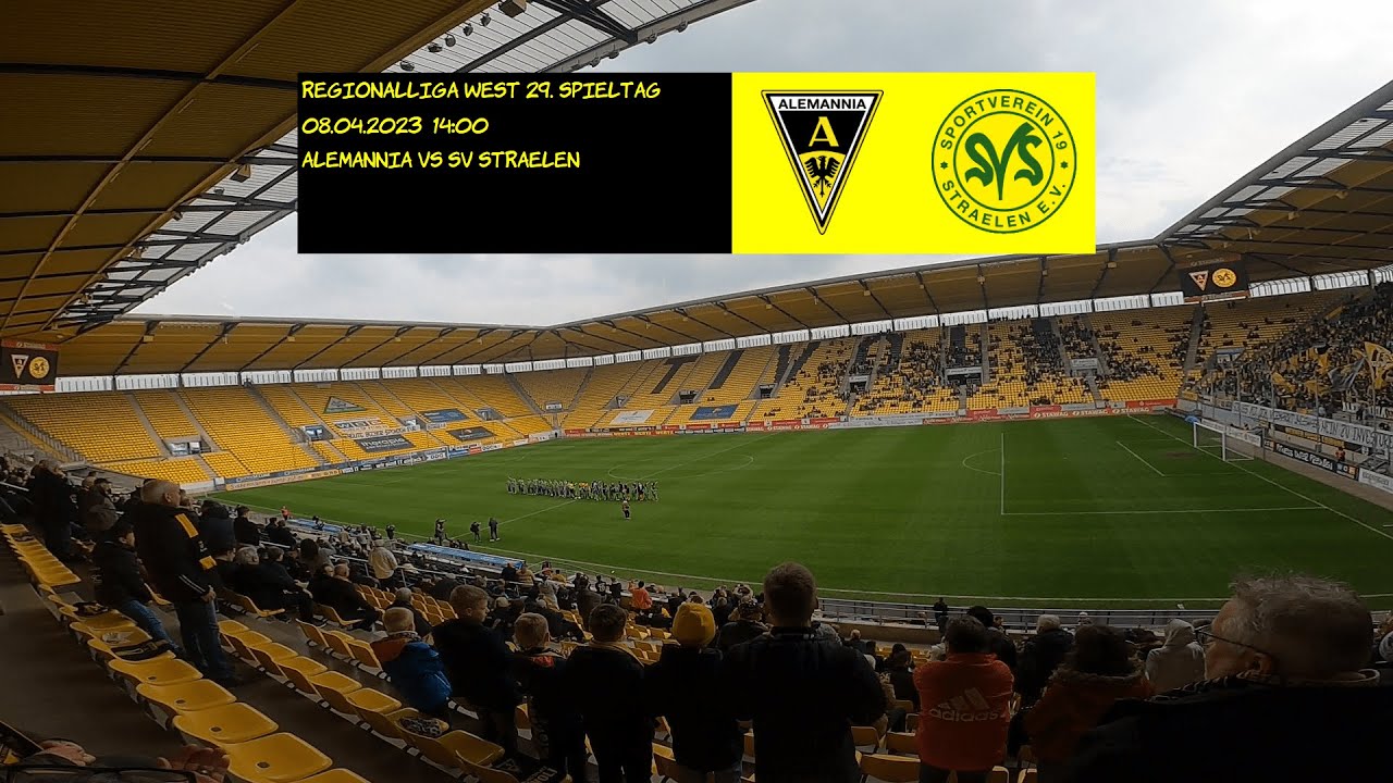 Alemannia - SV Straelen (08.04.2023, Regionalliga West 29. Spieltag)