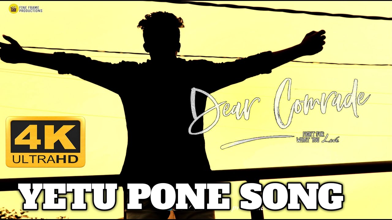 YETU PONE COVER SONG || DEAR COMRADE || VIJAY DEVARAKONDA|| 4K